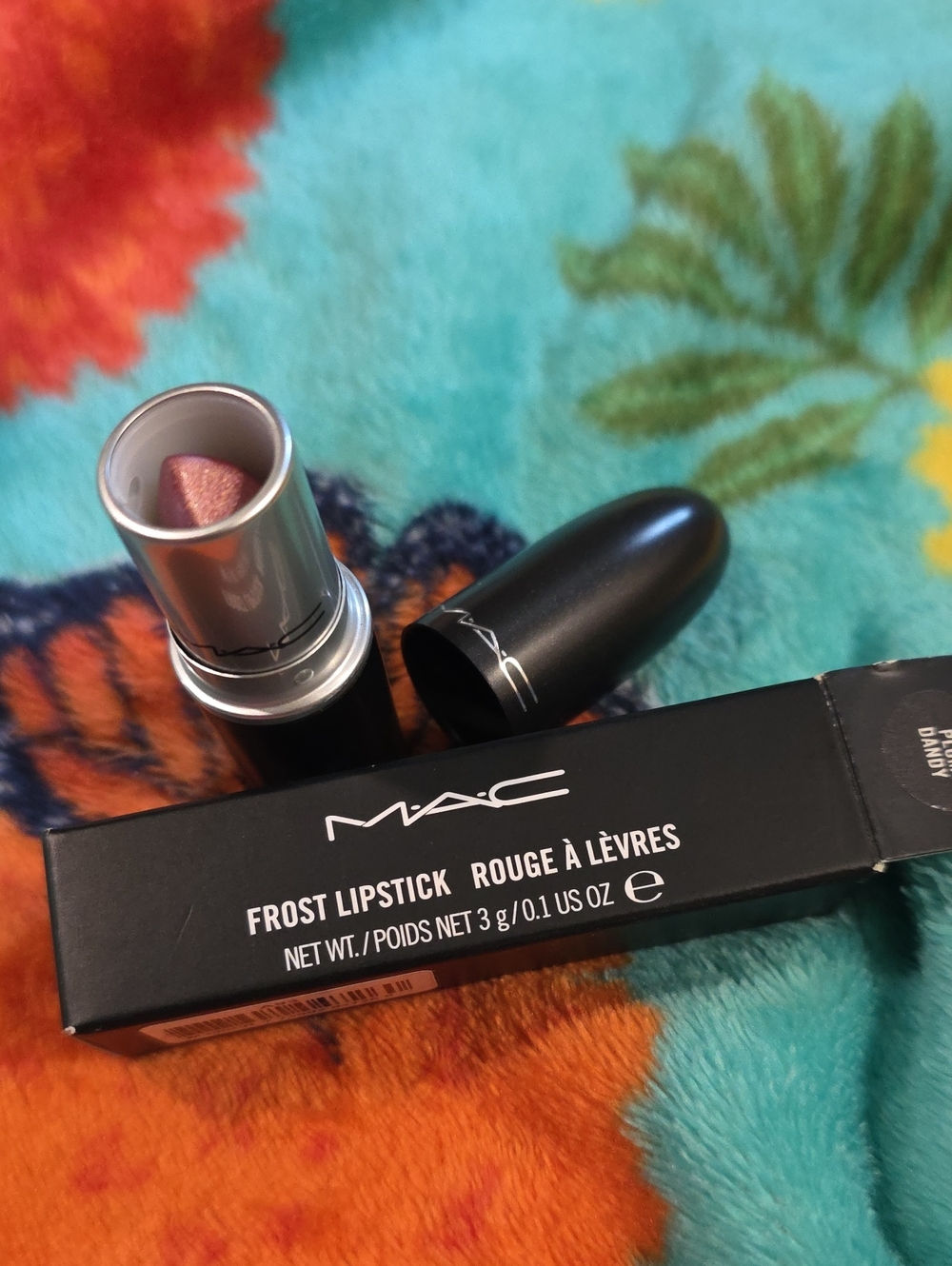 Mac Plum Dandy Frost Lipstick NIB